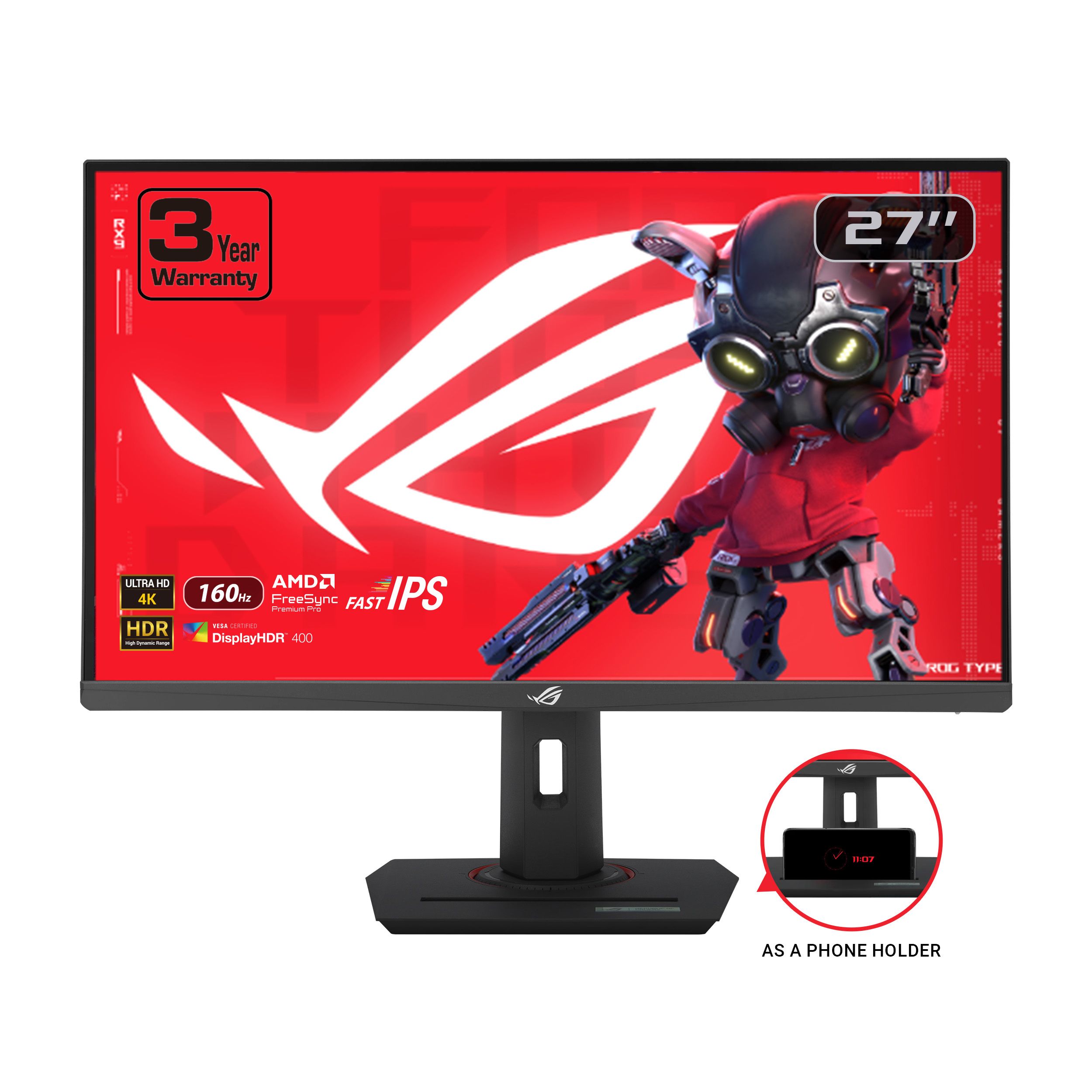 ASUS ROG Strix 27" 4K Fast IPS 160Hz 1ms (GTG) Gaming Monitor