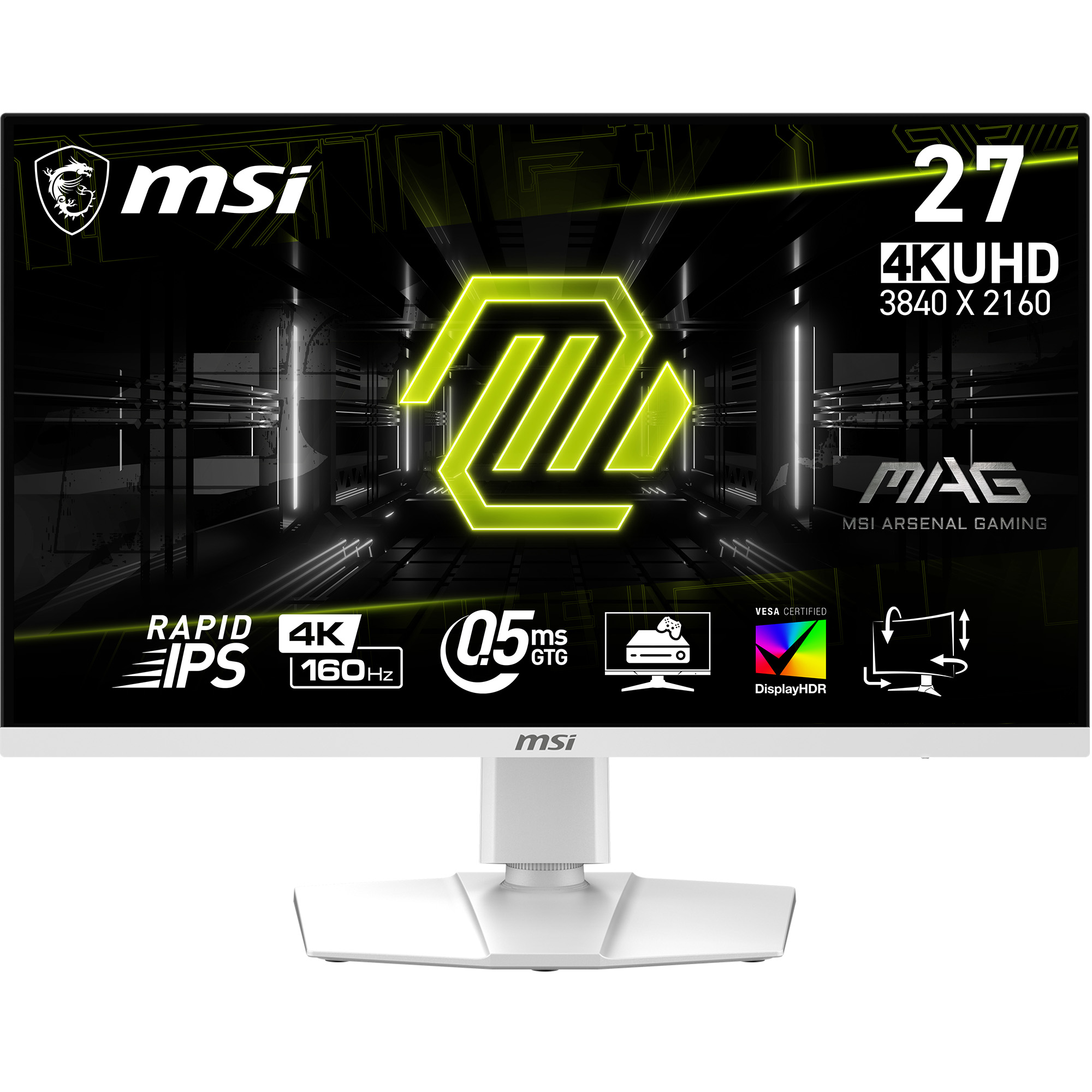 MSI MAG 274URFW 27" 4K 3840x2160 Rapid IPS 160Hz 0.5ms Gaming Monitor
