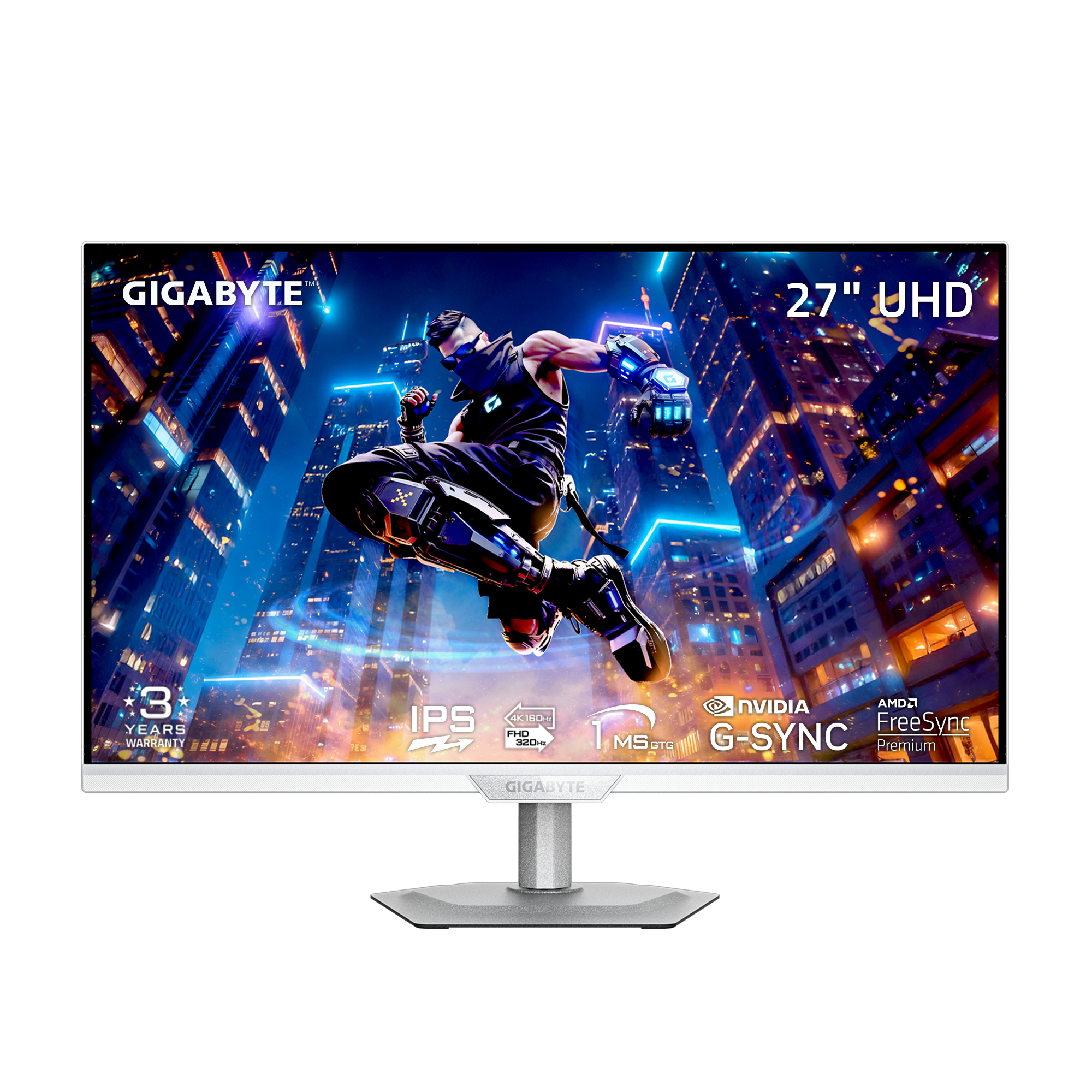 GIGABYTE – M27UP ICE – Moniteur gaming Dual Mode SS IPS 27"