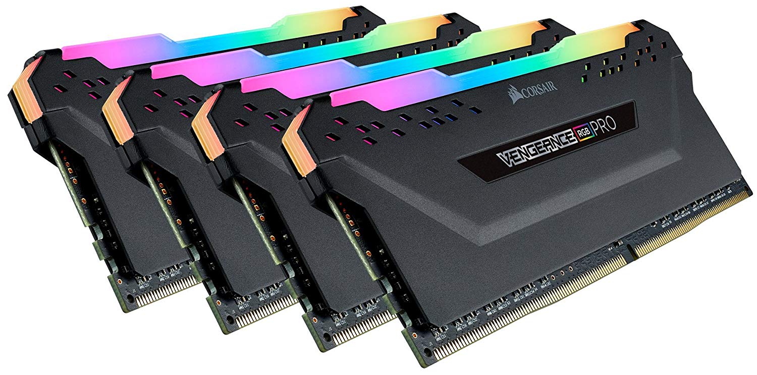 CORSAIR VENGEANCE RGB PRO 32GB (4x8GB) DDR4 3600MHz CL18 DIMM Black