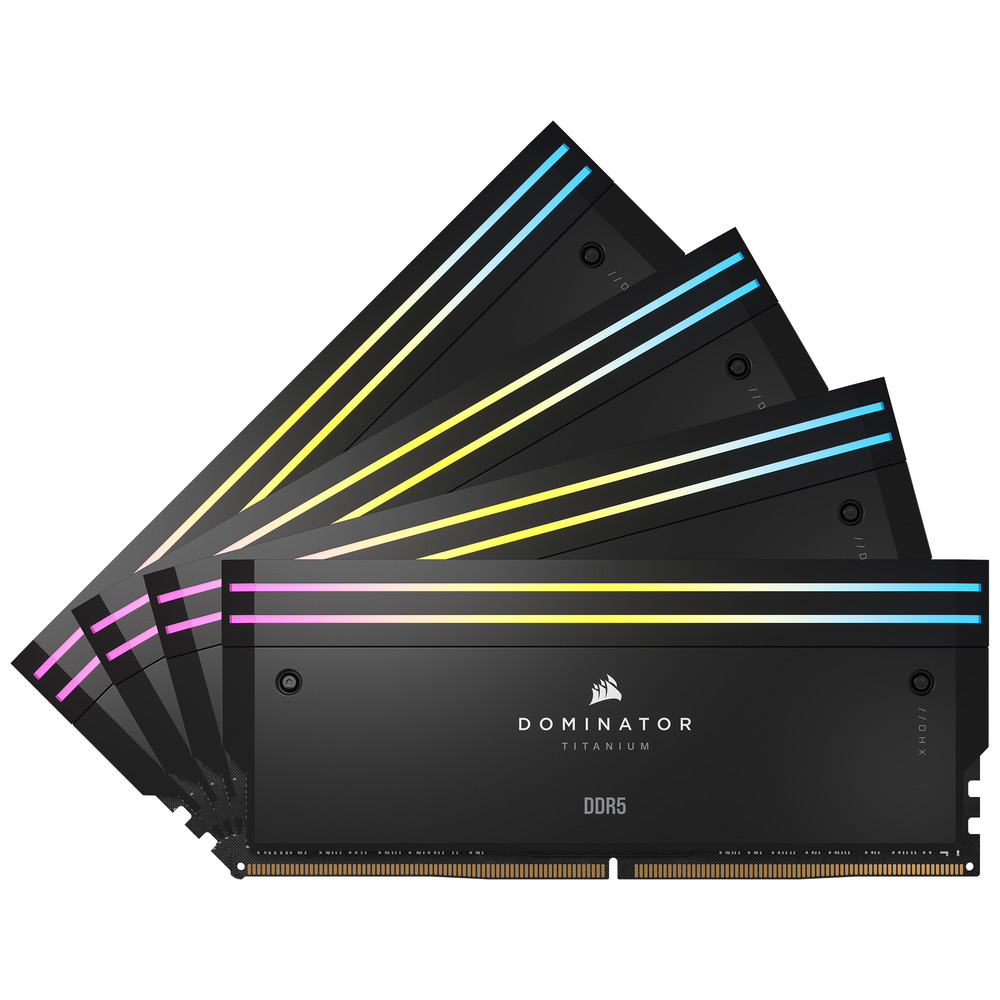 CORSAIR Dominator Titanium 64 Go (4x16 Go) DDR5 6000MHz CL36 UDIMM