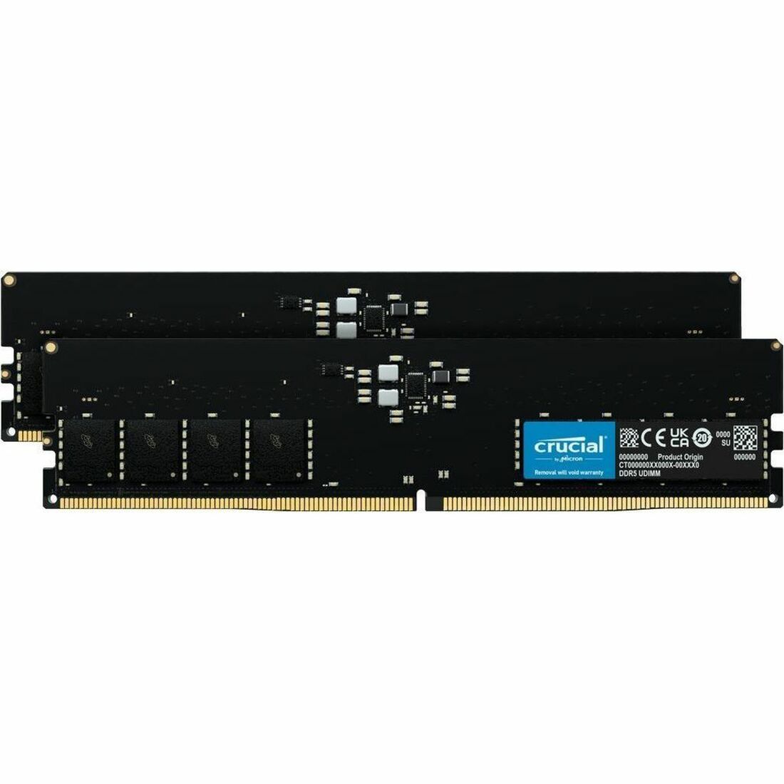 Crucial 128GB (2x64GB) DDR5 5600MHz CL46 UDIMM