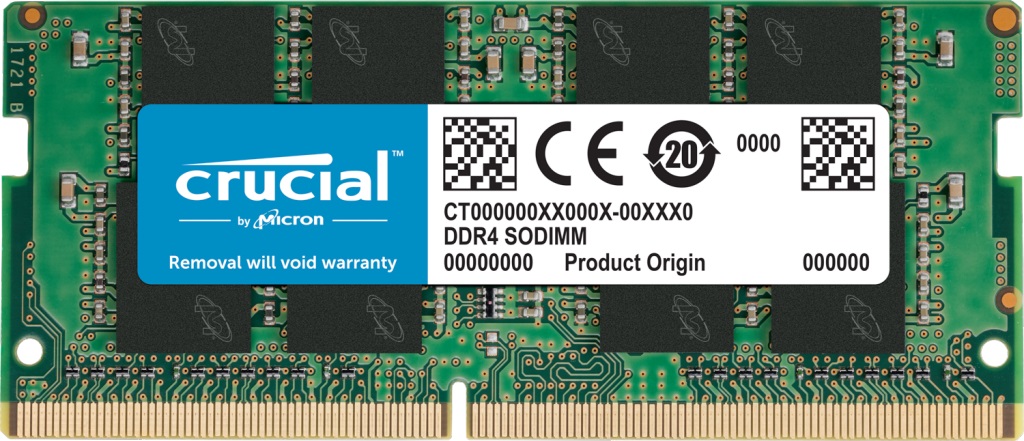 Crucial 8GB DDR4-2666 SODIMM .