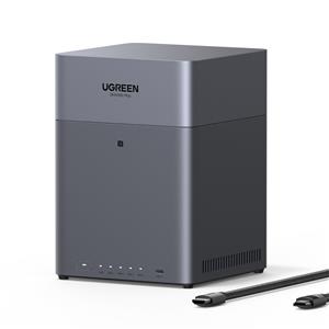 UGREEN DH4300 Plus 4-Bay NAS (Diskless), 2.5GbE LAN, 8GB LPDDR4X RAM, A76+A55 8 Core CPU, 4K HDMI, Store up to 120 TB, Supports 3rd-Party Drives, Remote Access