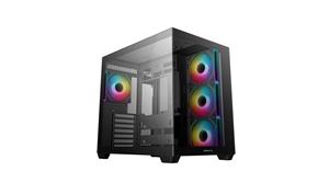 DeepCool CG530 4F ATX Panoramic case, Black, 4x Pre-installed PWM ARGB fans
