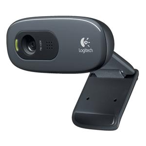 LOGITECH C270 HD Webcam, 720p with Noise Reducing Mic