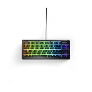 STEELSERIES Apex 3 TKL RGB Gaming Keyboard – Tenkeyless Compact Esports Form Factor - 8-Zone RGB Illumination – IP32 Water & Dust Resistant – Whisper Quiet Gaming Switch – Gaming Grade Anti-Ghosting