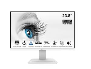 MSI 23.8" FHD 1920x1080 IPS 100Hz 1ms (MPRT) Adaptive Sync 1x HDMI 1.4  1x DP 1.2a Office Monitor, PRO MP243XW