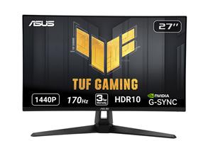 ASUS TUF Gaming 27" WQHD 2560x1440 IPS 170Hz 1ms(MPRT) G-Sync 2x HDMI 2.0 1x DisplayPort 1.2 Gaming Monitor, VG27AQZ1A