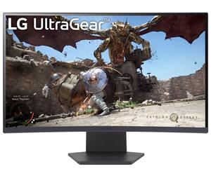 LG UltraGear 27" QHD 2560x1440 VA Curved 180Hz 1ms (GTG) AMD FreeSync 2x HDMI 2.0 1x DisplayPort 1.4 Gaming Monitor, 27GS60QC-B