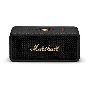 MARSHALL Emberton III Portable Speaker, Black & Brass | 32+ hours of playtime | IP67 dust & waterproof
