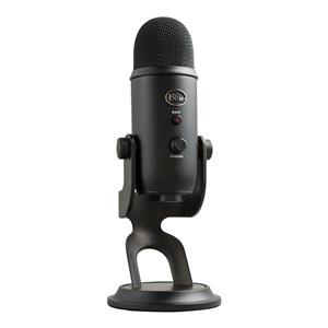 BLUE Yeti Microphone (Blackout) | 16-Bit/48 kHz Resolution | 4 Selectable Polar Patterns | 1/8" Headphone Monitoring Jack