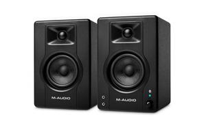 M-AUDIO BX3 BT 3.5" Black Kevlar® 120-Watt Multimedia Bluetooth® Reference Monitors (pair), Black | Music Production, Live Streaming, Podcasting