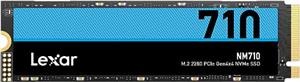 Lexar NM710 2TB M.2 2280 PCIe Gen4x4 NVMe Solid-State Drive, Read 4850MB/s and Write 4500MB/s (LNM710X002T-RNNNU)