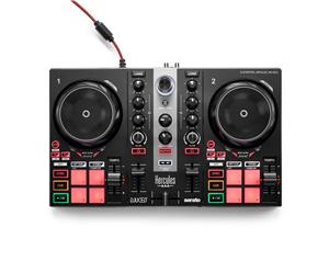 HERCULES DJControl Inpulse 200 MK2 DJ Controller DJUCED, Black | ideal DJ controller for learning to mix | software & tutorials included