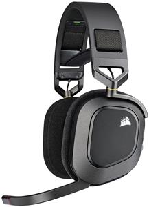 CORSAIR HS80 RGB WIRELESS Premium Gaming Headset with Spatial Audio Carbon (CA-9011235-NA)