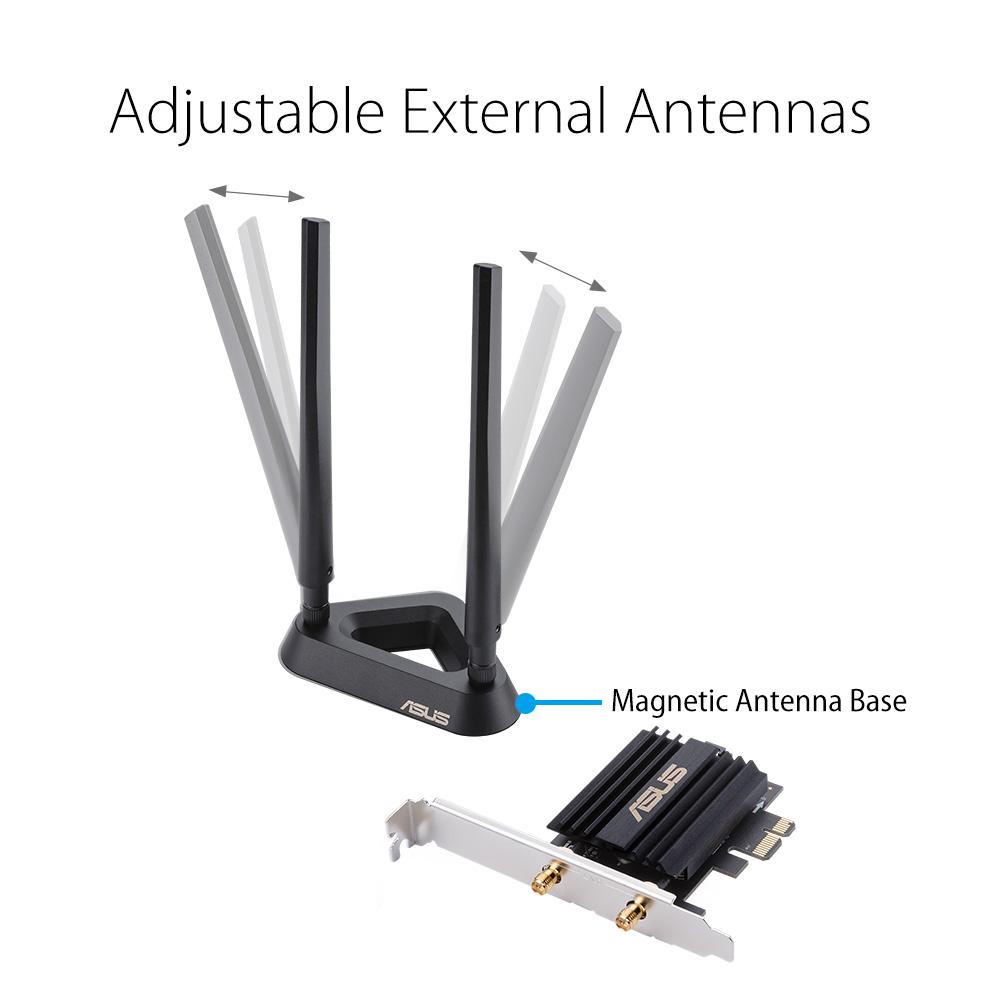 ASUS (PCE-AX58BT) AX3000 Next-Gen WiFi 6 Wireless Adapter
