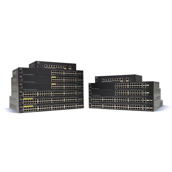 Cisco SF350-24MP Commutateur géré avec PoE Max de 24 ports 10/100