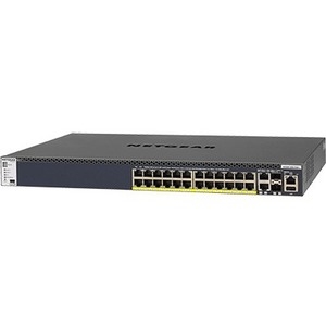 NETGEAR (GSM4328PB-100NES) 24x1G PoE+ Stackable Managed Switch with 2x10GBASE-T and 2xSFP+ (1000W PSU)