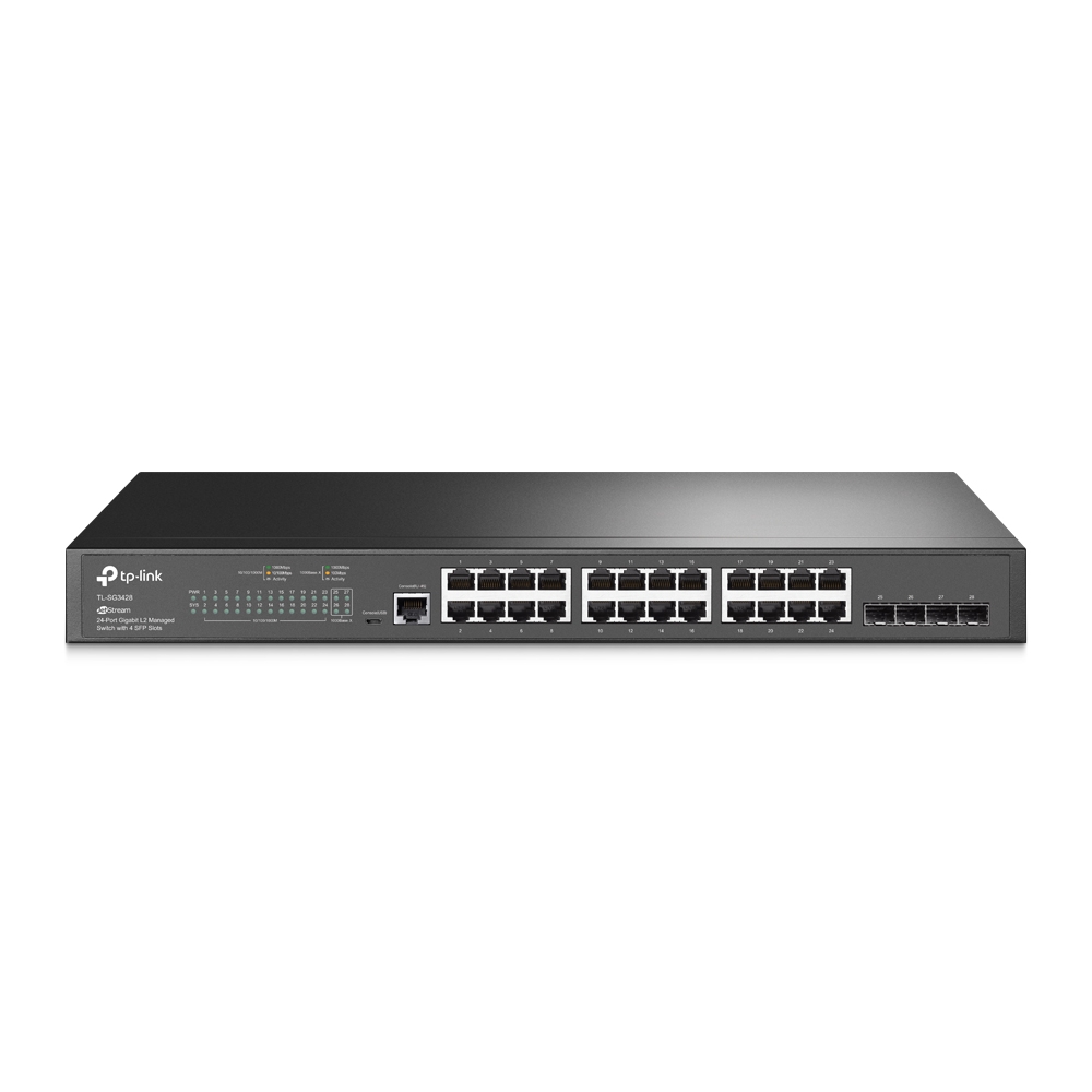 TP-Link (TL-SG3428) JetStream 24 Port Gigabit L2 Managed Switch with 4 SFP Slots Retail