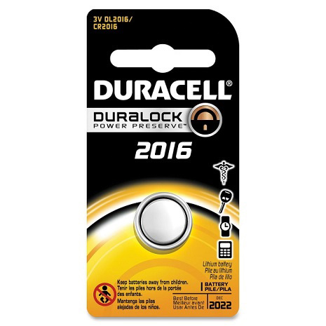 DURACELL 2016 3V Lithium Coin Cell Battery 1 Pack