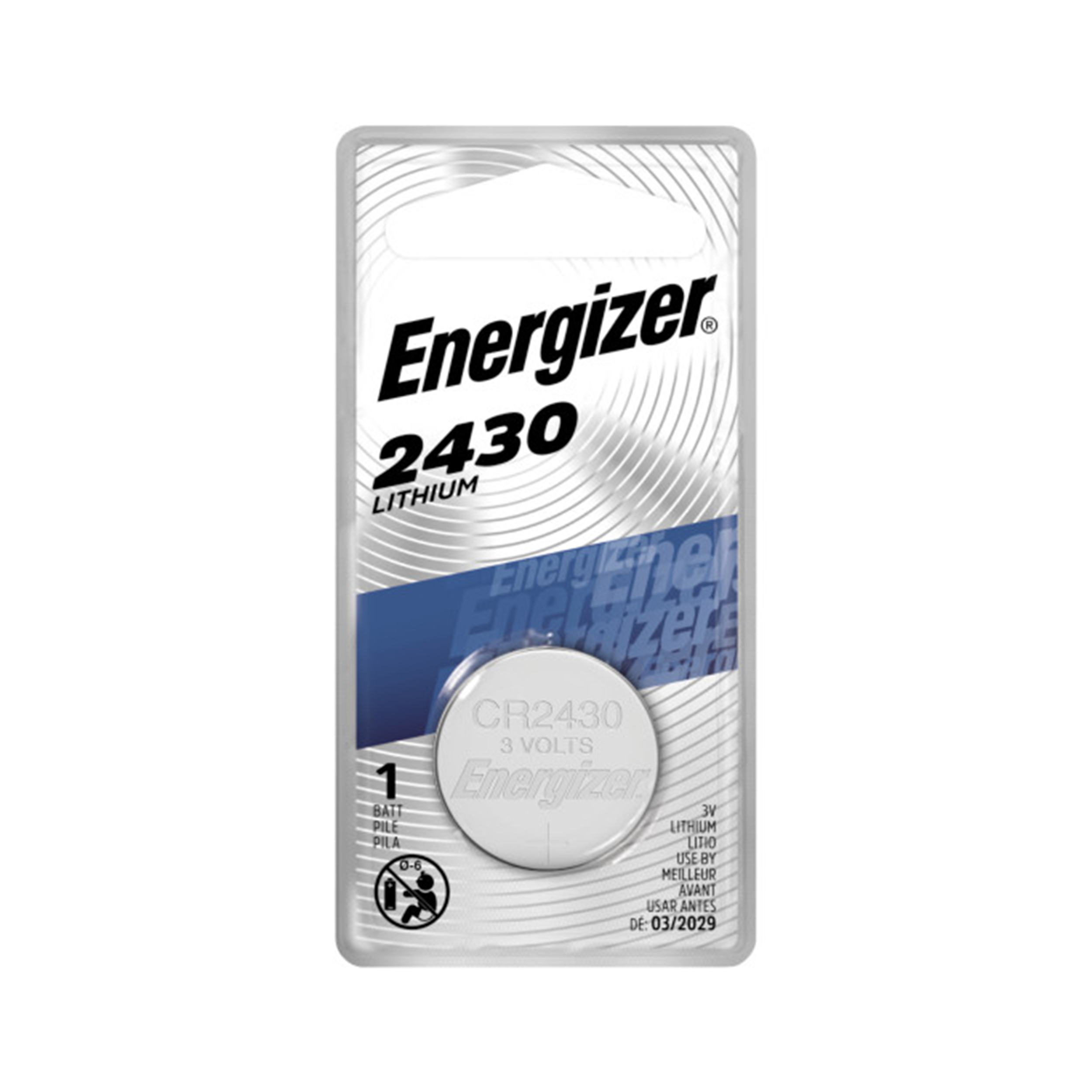 ENERGIZER 2430 3V Lithium Coin Cell Battery 1 Pack (ECR2430BP)