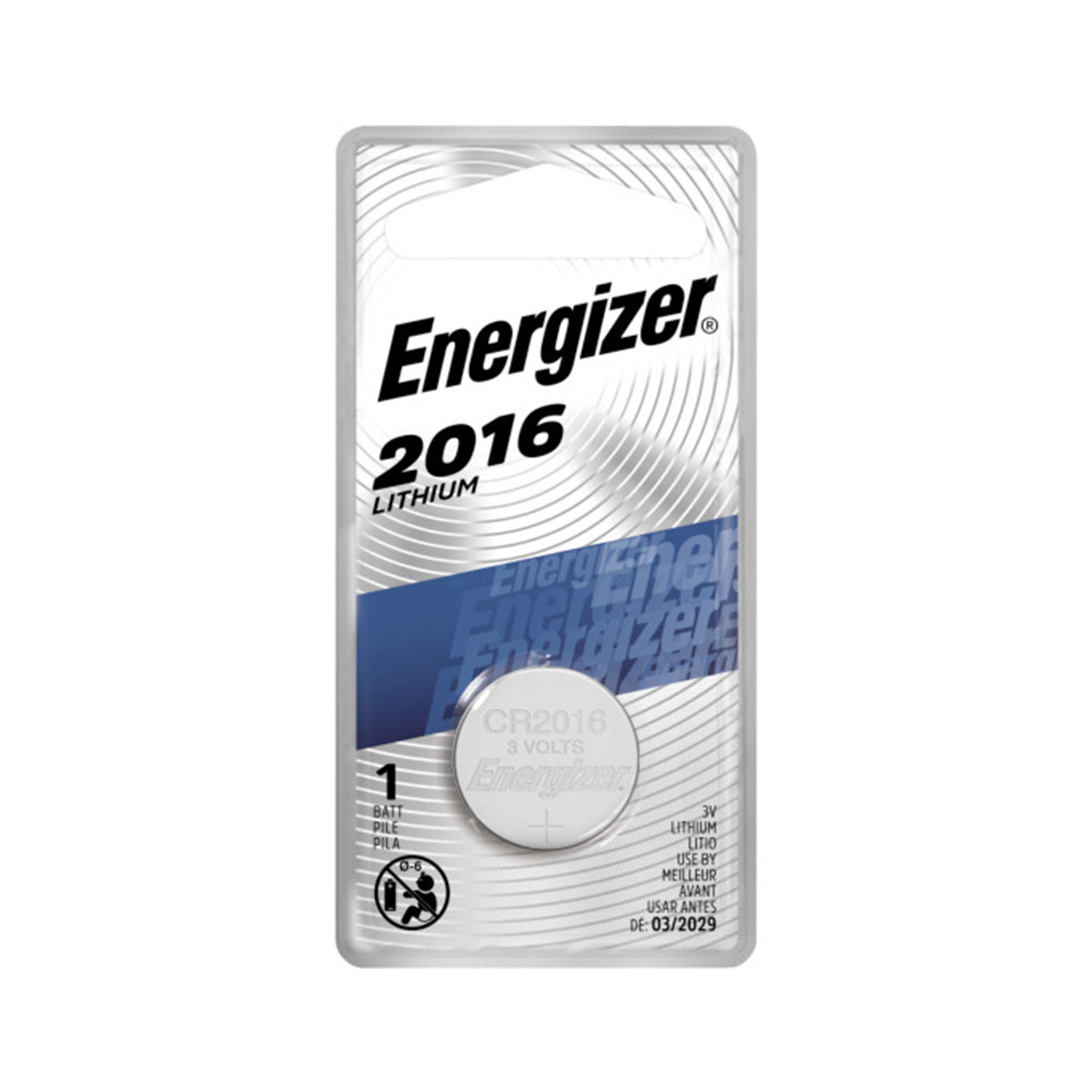 ENERGIZER 2016 3V Lithium Coin Cell Battery 1 Pack (ECR2016BP)