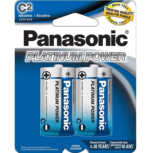 PANASONIC Platinum Power C pile alcaline, paquet de 2