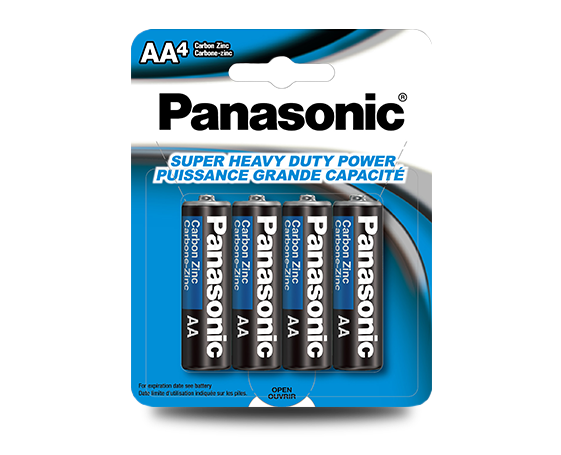 PANASONIC - Carbon Zinc 4-pack size AA Battery (UM3NPA4BCA)