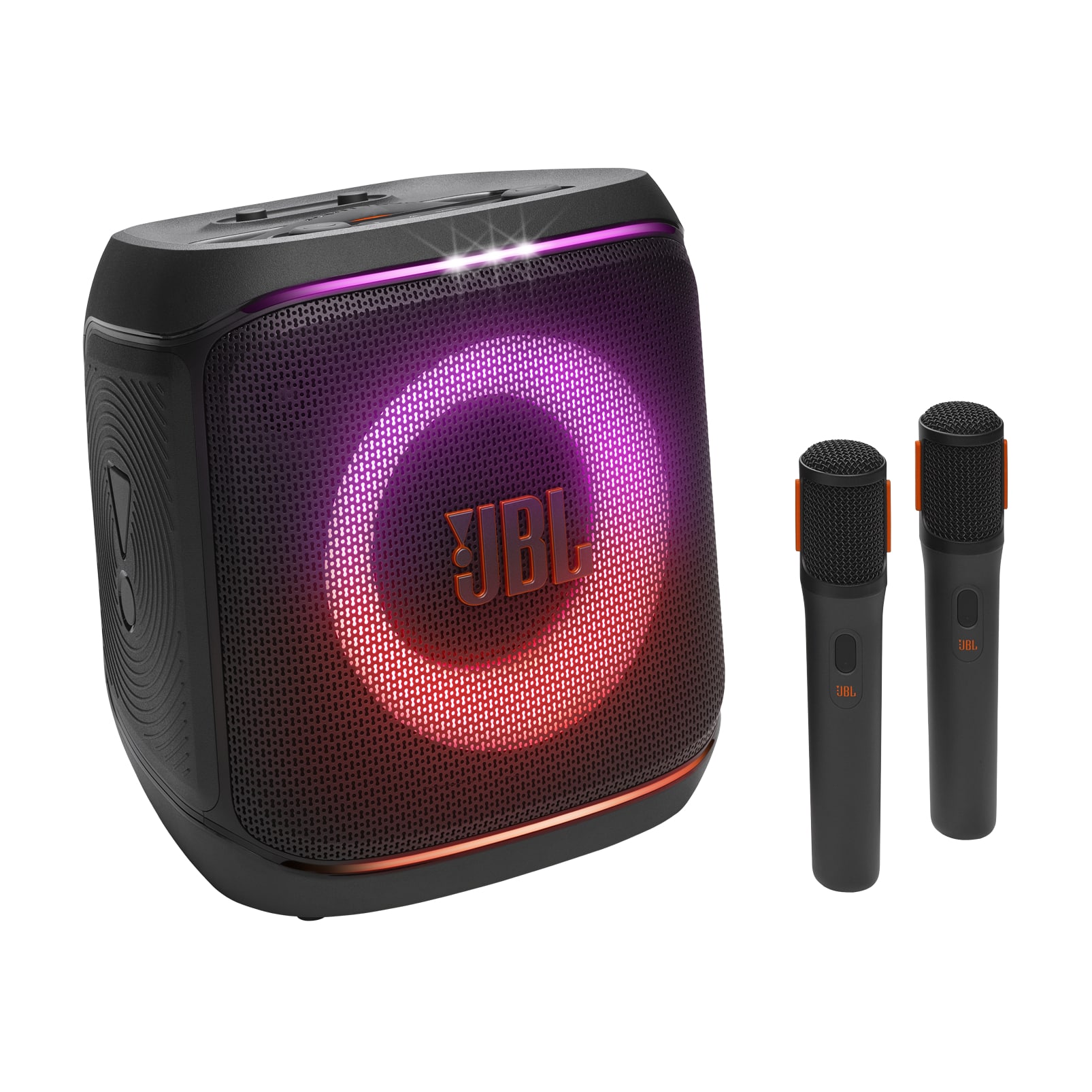 JBL PartyBox Encore 2 Portable Party Speaker with 2 mics, Black