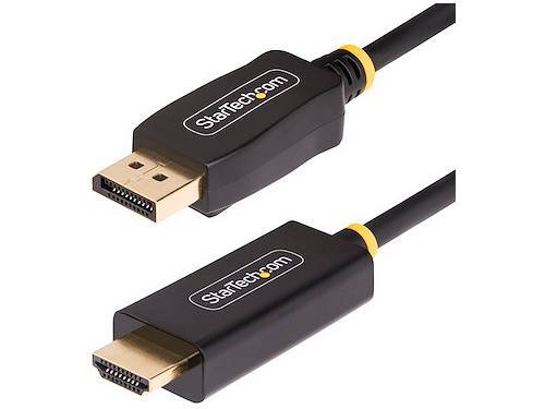 StarTech.com 3.3ft (1m) DisplayPort to HDMI Adapter Cable, 4K 60Hz with HDR, DP to HDMI 2.0b, Active Video Converter, DisplayPo
