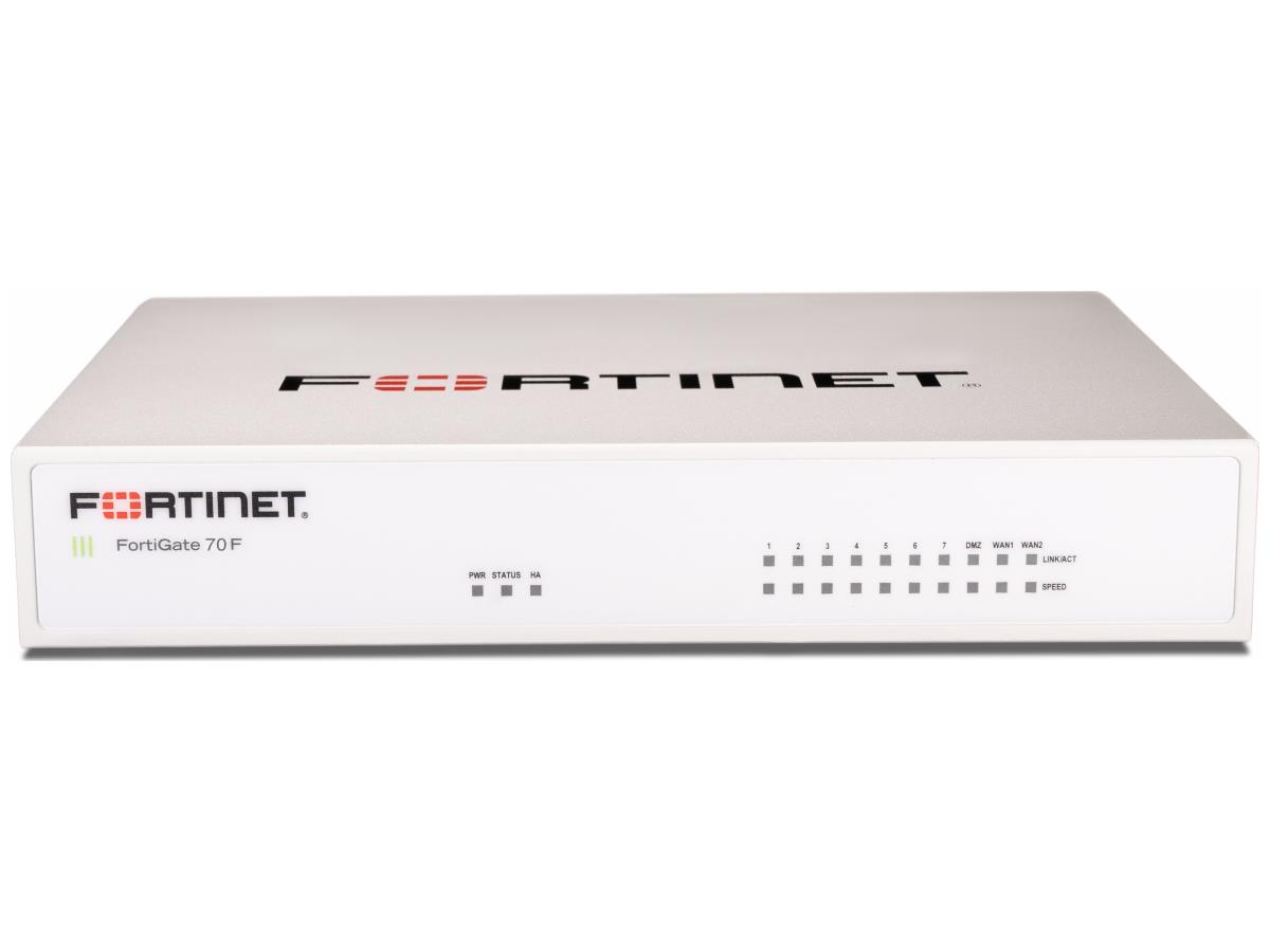 FortiGate-70F Hardware plus 1 Year Hardware plus FortiCare Premium and FortiGuard Unified Threat Protection (UTP), Gartner Magi