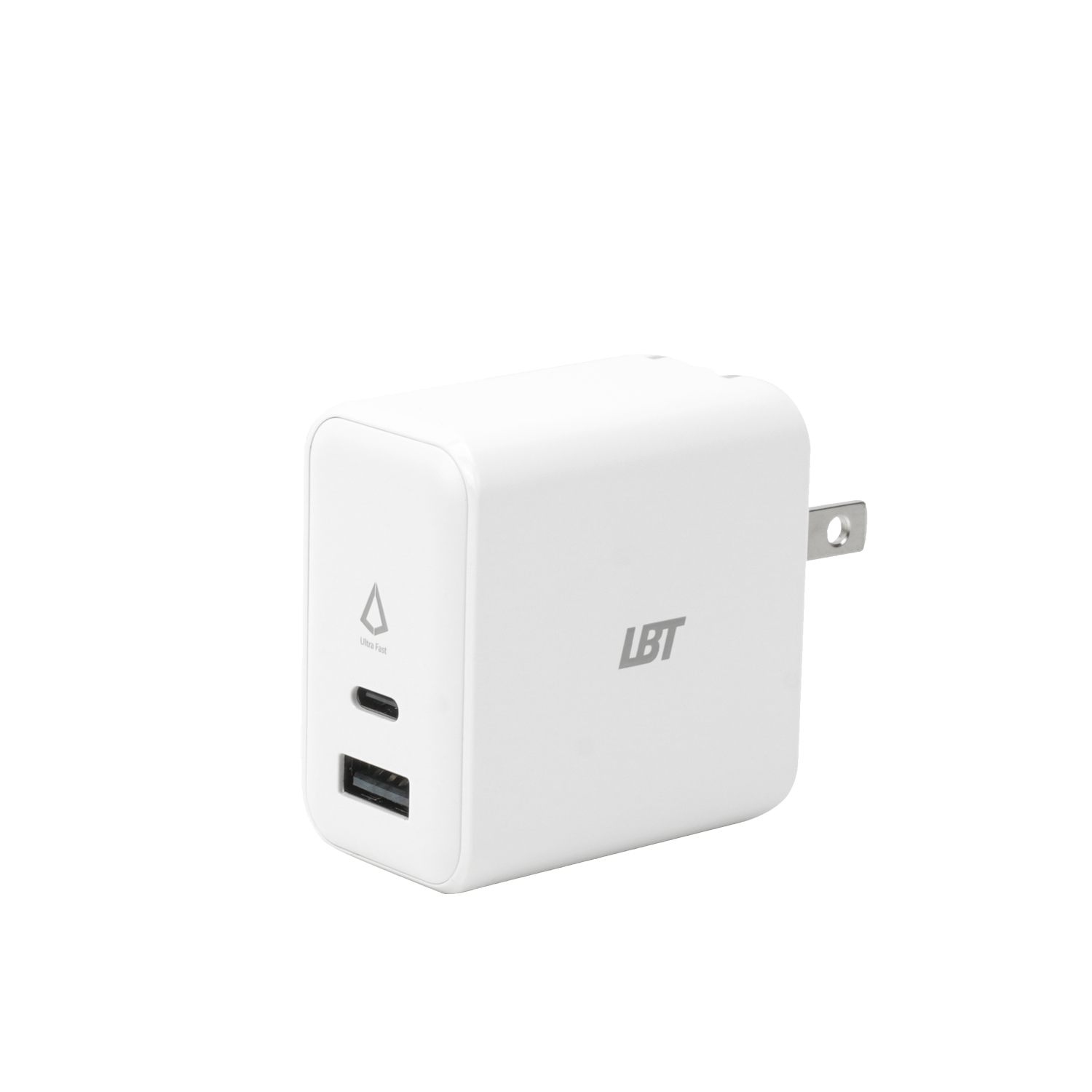 LBT Chargeur mural Ultra Fast Mini 65W à double port PD GaN