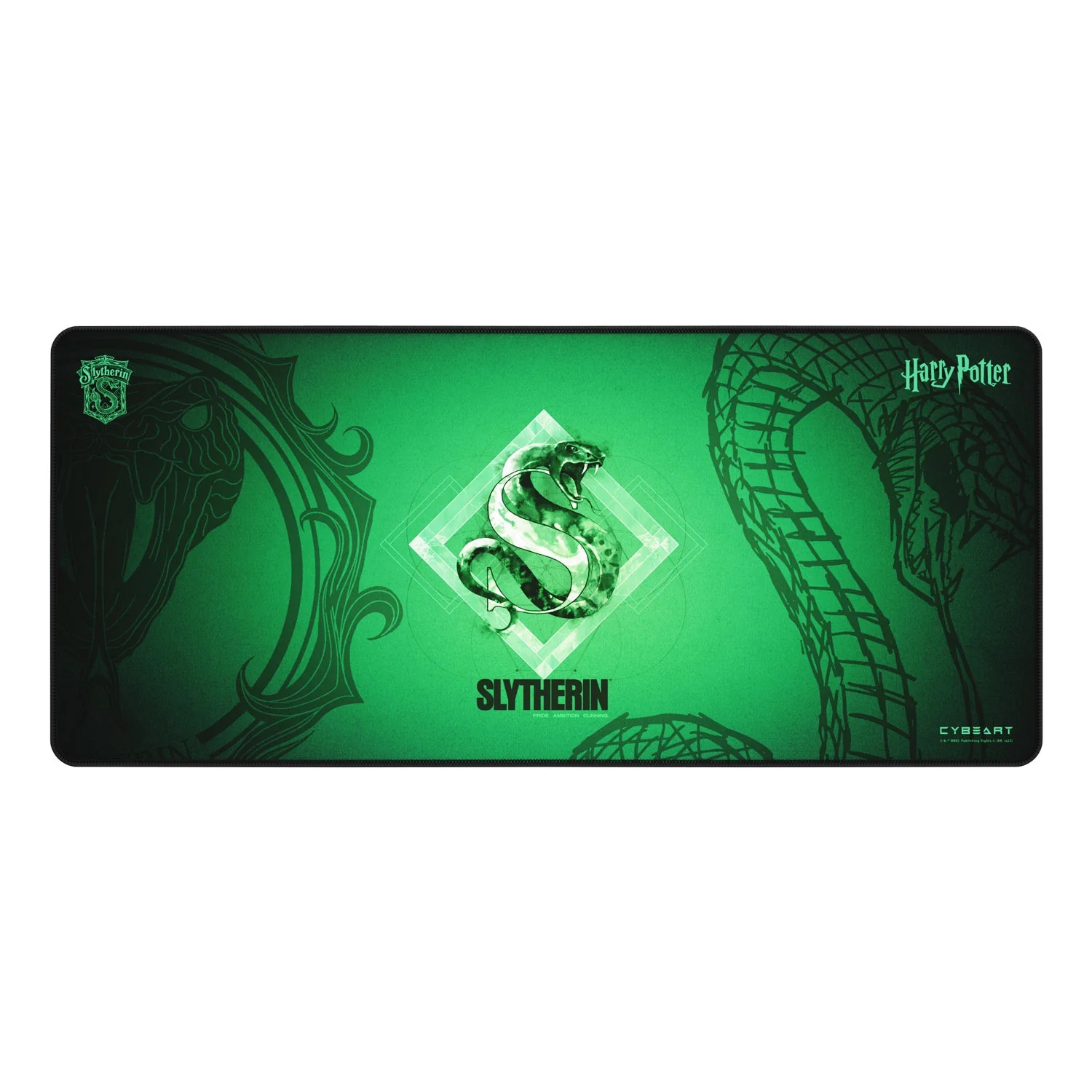 CYBEART Tapis de bureau de jeu Serpentard (XXL - 900x400x4mm)