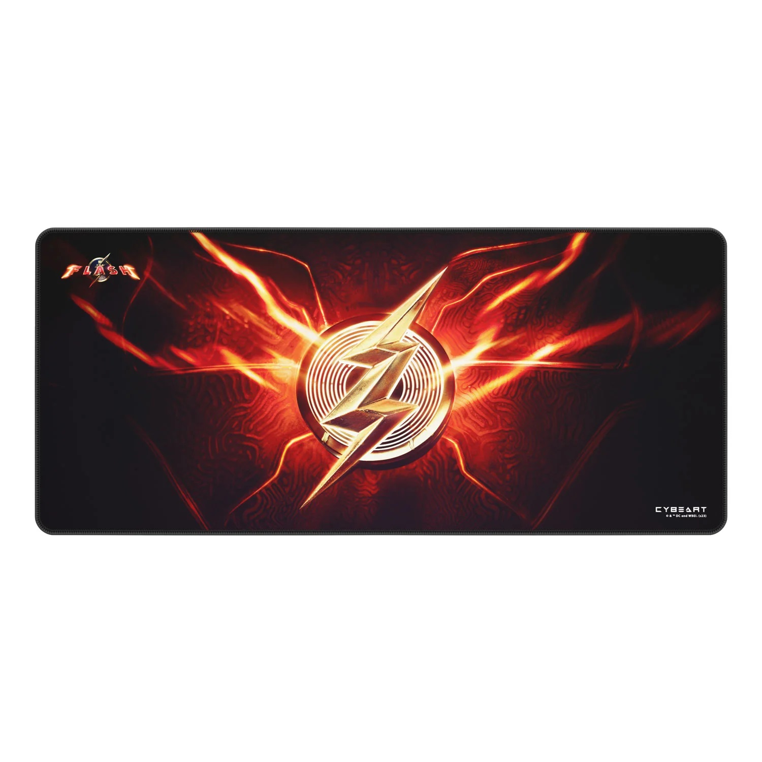 CYBEART Tapis de bureau de jeu The Flash Rises (XXL - 900x400x4mm)
