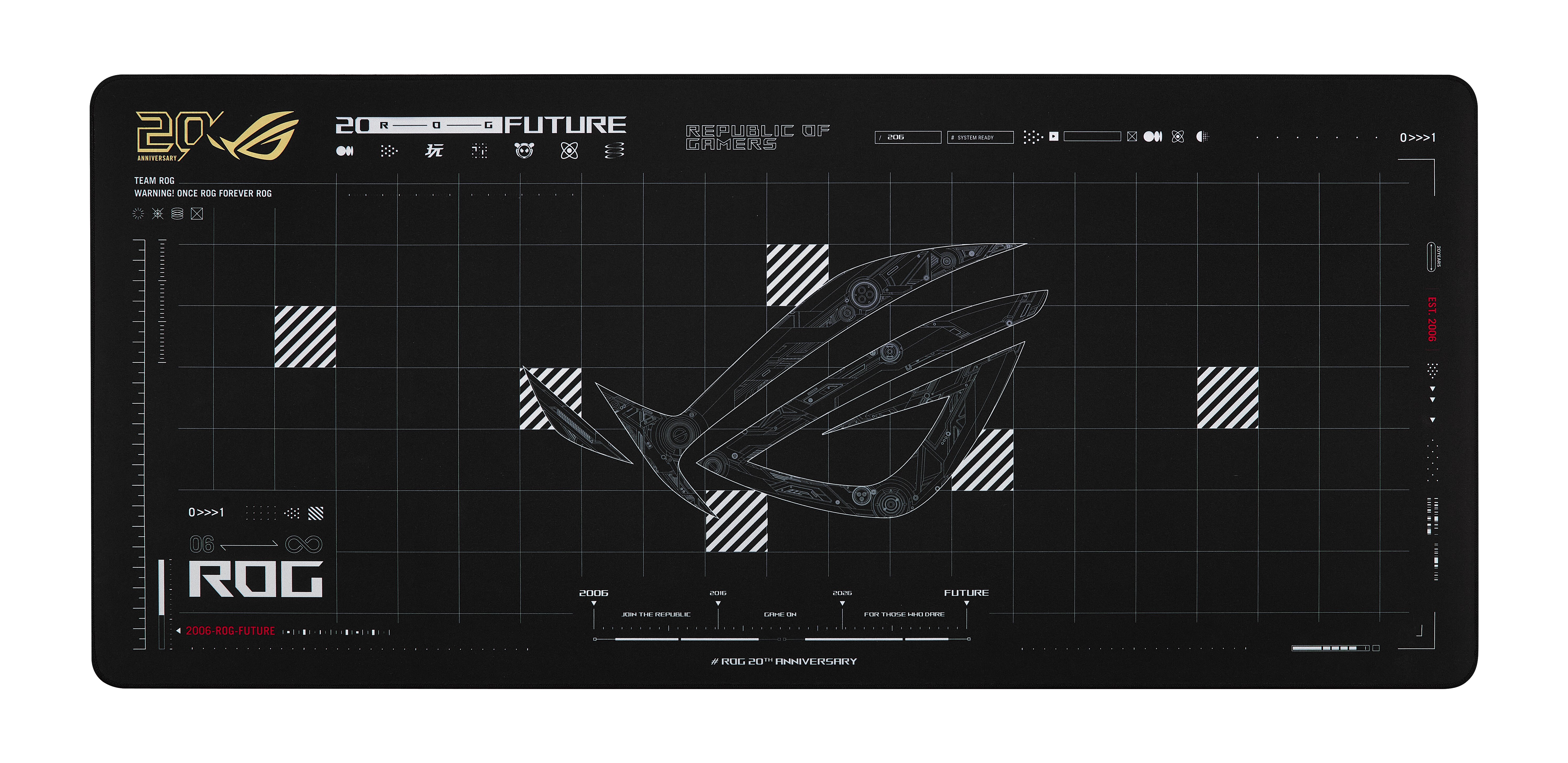 ASUS NC25 ROG Scabbard II XXL Tapis de souris - 20e Anniversaire