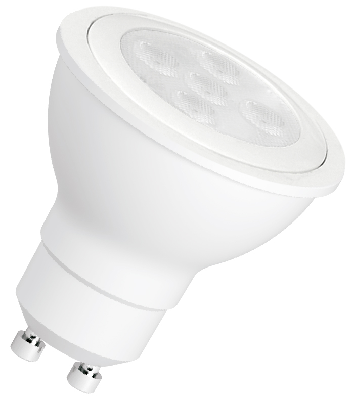 LED GU10 6.5W, 50W équiv. gradable ; Angle de faisceau : 36