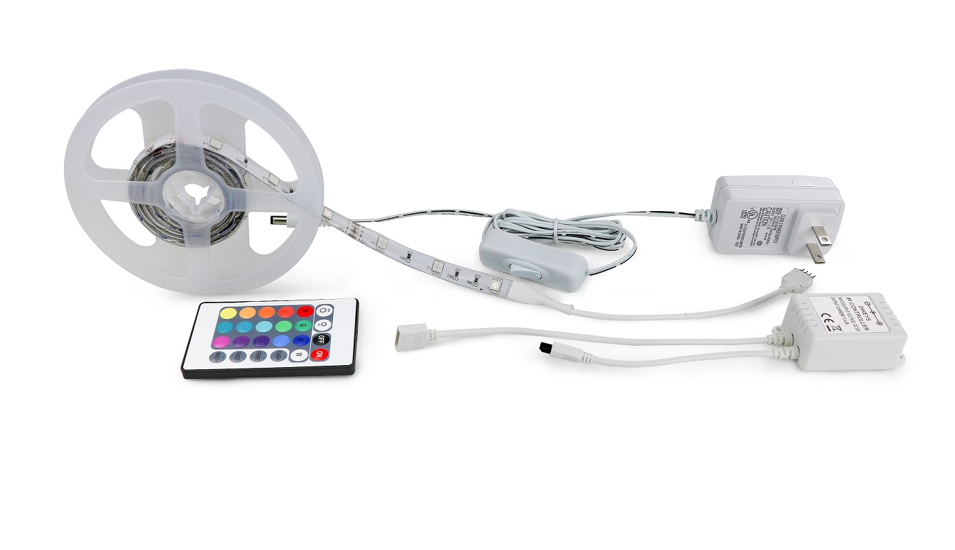 Kingunion RGB LED 3.3ft Strip Lights, with Remote Controller