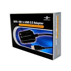 Vantec 2 5 3 5 5 25 Ide Sata To Usb 2 0 Adapter Black Canada Computers Electronics