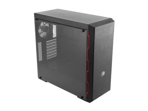 Cooler Master Box Mb600l Atx Mid Tower Sleek Design With Red Side Trim And Acrylic Side Panel Mcb B600l Ka5n S00 Canada Computers Electronics
