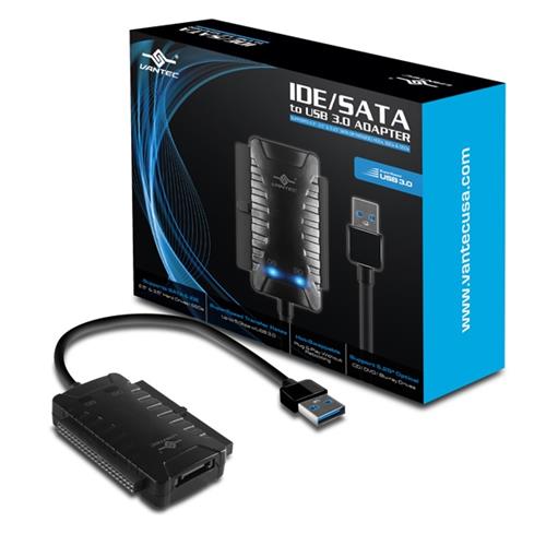 Vantec 2 5 3 5 5 25 Ide Sata To Usb 3 0 Adapter Black Canada Computers Electronics