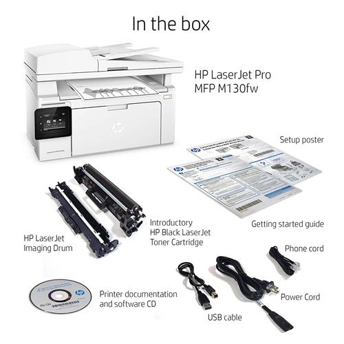 Hp Laserjet Pro M130fw Multifunction Monochrome Laser Printer Canada Computers Electronics
