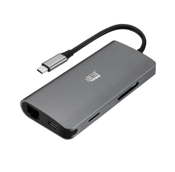 Adesso Station accueil multiport USB-C 8-en-1, prise en charge HDMI(Open Box)