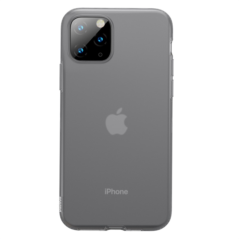 Étui de protection en gel de silice Baseus pour iPhone 11 Pro Max 6,5", noir