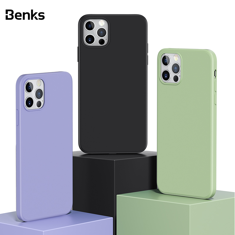 Benks Painting TPU - Etui pour iPhone 12 Pro max de 6,7 po - Noir