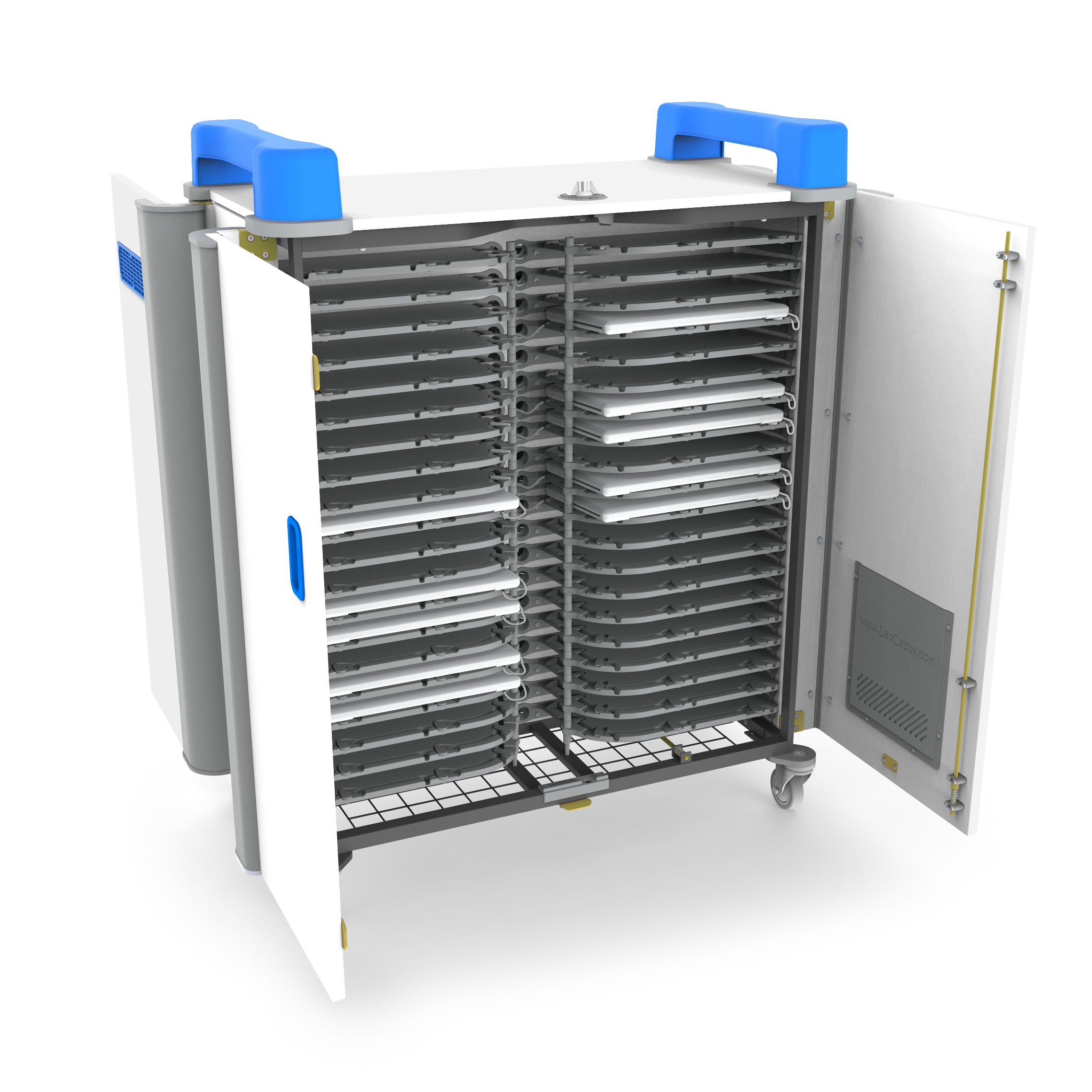LapCabby UniCabby Charging Cart - Store and Charge 40 Laptops/Tablets up to 14in (UNICAB40HBL/USA)