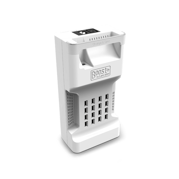 LapCabby Boost+ Chargeur USB Portable 16 Ports avec Reconnaissance et Synchronisation des Appareils