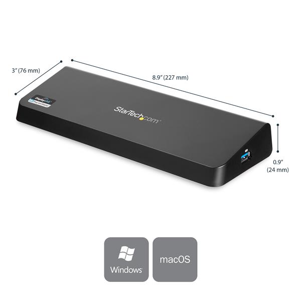 tation d^accueil 4K StarTech pour ordinateurs portables - DP et HDMI - USB 3.0 (USB3DOCKHDPC