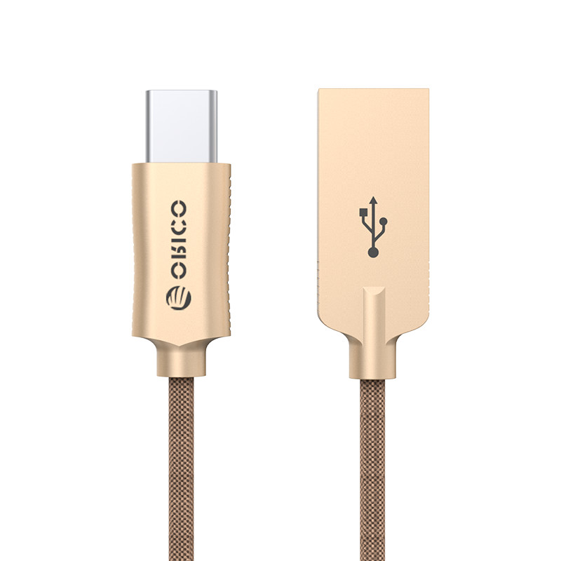 ORICO Câble USB2.0 Type-A vers Nylon Tressé Type-C de 3,3 Pi - MARRON