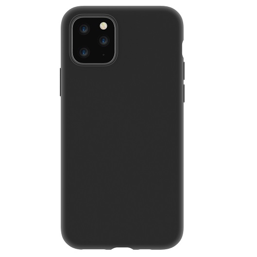 LBT Étui en silicone liquide Pebel pour iPhone 11 Pro - Noir (LSIP1158BK)